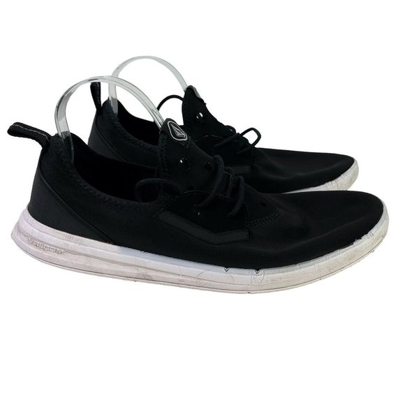 Volcom Mens Stretch Knit Lace Black Sneakers Casual Sporty Shoes Lightweight 12 - Picture 1 of 16